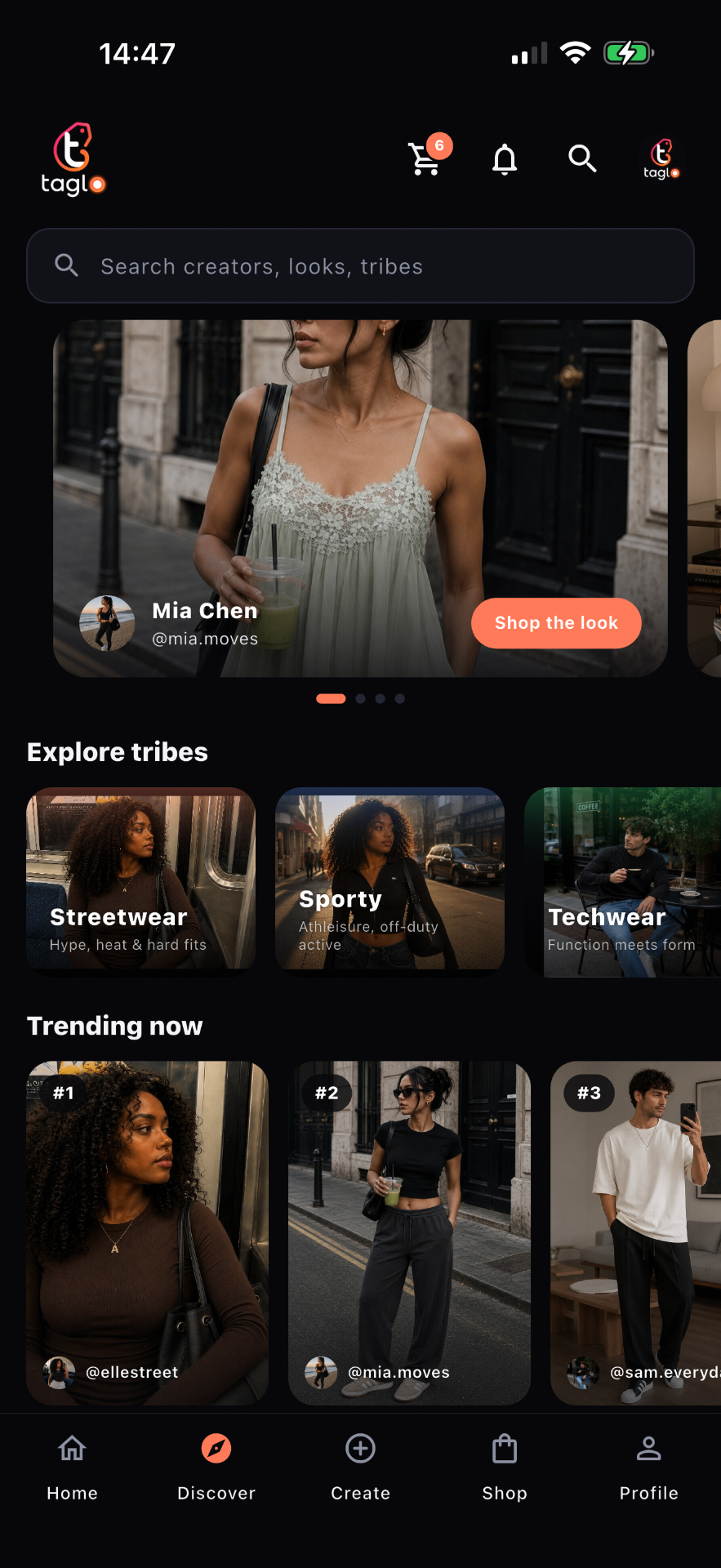 Taglo app — Discover tribes